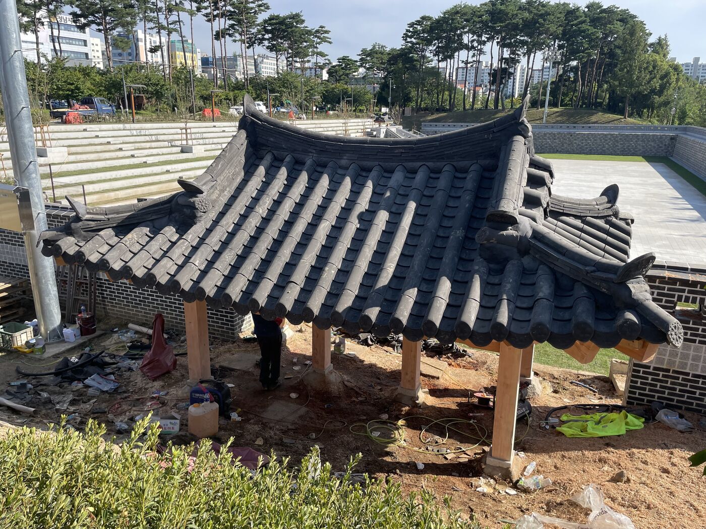 한식기와 시공 사진